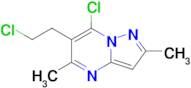 7-Chloro-6-(2-chloroethyl)-2,5-dimethylpyrazolo[1,5-a]pyrimidine