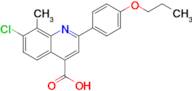 7-Chloro-8-methyl-2-(4-propoxyphenyl)quinoline-4-carboxylic acid