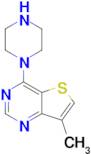 7-Methyl-4-(piperazin-1-yl)thieno[3,2-d]pyrimidine