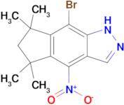 8-Bromo-5,5,7,7-tetramethyl-4-nitro-1,5,6,7-tetrahydrocyclopenta[f]indazole