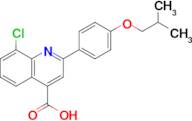 8-Chloro-2-(4-isobutoxyphenyl)quinoline-4-carboxylic acid