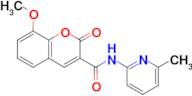 8-Methoxy-N-(6-methylpyridin-2-yl)-2-oxo-2H-chromene-3-carboxamide