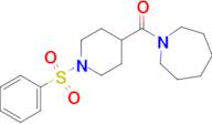 Azepan-1-yl(1-(phenylsulfonyl)piperidin-4-yl)methanone