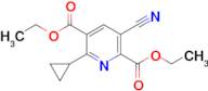 Diethyl 3-cyano-6-cyclopropylpyridine-2,5-dicarboxylate