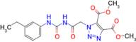 Dimethyl 1-(2-(3-(3-ethylphenyl)ureido)-2-oxoethyl)-1H-1,2,3-triazole-4,5-dicarboxylate