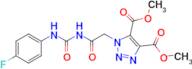 Dimethyl 1-(2-(3-(4-fluorophenyl)ureido)-2-oxoethyl)-1H-1,2,3-triazole-4,5-dicarboxylate