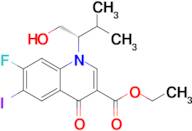 Ethyl (S)-7-fluoro-1-(1-hydroxy-3-methylbutan-2-yl)-6-iodo-4-oxo-1,4-dihydroquinoline-3-carboxylate