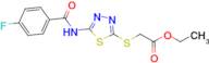 Ethyl 2-((5-(4-fluorobenzamido)-1,3,4-thiadiazol-2-yl)thio)acetate