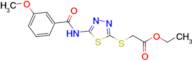 Ethyl 2-((5-(3-methoxybenzamido)-1,3,4-thiadiazol-2-yl)thio)acetate