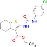 Ethyl 2-(3-(4-chlorophenyl)ureido)-4,5,6,7-tetrahydrobenzo[b]thiophene-3-carboxylate