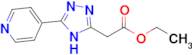 ethyl 2-[5-(pyridin-4-yl)-4H-1,2,4-triazol-3-yl]acetate