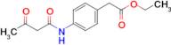 Ethyl 2-(4-(3-oxobutanamido)phenyl)acetate
