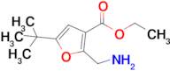 Ethyl 2-(aminomethyl)-5-(tert-butyl)furan-3-carboxylate