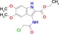 Ethyl 3-(2-chloroacetamido)-5,6-dimethoxy-1H-indole-2-carboxylate
