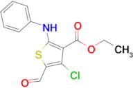 Ethyl 4-chloro-5-formyl-2-(phenylamino)thiophene-3-carboxylate