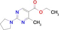 Ethyl 4-methyl-2-(pyrrolidin-1-yl)pyrimidine-5-carboxylate