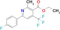 Ethyl 6-(4-fluorophenyl)-2-methyl-4-(trifluoromethyl)nicotinate