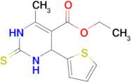 Ethyl 6-methyl-4-(thiophen-2-yl)-2-thioxo-1,2,3,4-tetrahydropyrimidine-5-carboxylate