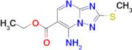 Ethyl 7-amino-2-(methylthio)-[1,2,4]triazolo[1,5-a]pyrimidine-6-carboxylate