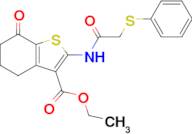 Ethyl 7-oxo-2-(2-(phenylthio)acetamido)-4,5,6,7-tetrahydrobenzo[b]thiophene-3-carboxylate