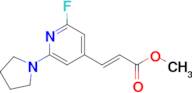 Methyl (E)-3-(2-fluoro-6-(pyrrolidin-1-yl)pyridin-4-yl)acrylate