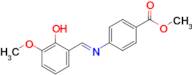 Methyl (E)-4-((2-hydroxy-3-methoxybenzylidene)amino)benzoate