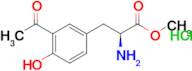 Methyl (S)-3-(3-acetyl-4-hydroxyphenyl)-2-aminopropanoate hydrochloride