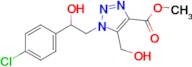 Methyl 1-(2-(4-chlorophenyl)-2-hydroxyethyl)-5-(hydroxymethyl)-1H-1,2,3-triazole-4-carboxylate