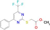 Methyl 2-((4-phenyl-6-(trifluoromethyl)pyrimidin-2-yl)thio)acetate