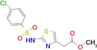 Methyl 2-(2-((4-chlorophenyl)sulfonamido)thiazol-4-yl)acetate