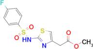 Methyl 2-(2-((4-fluorophenyl)sulfonamido)thiazol-4-yl)acetate