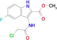 Methyl 3-(2-chloroacetamido)-5-fluoro-1H-indole-2-carboxylate