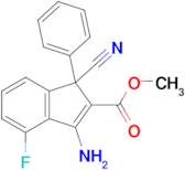 Methyl 3-amino-1-cyano-4-fluoro-1-phenyl-1H-indene-2-carboxylate