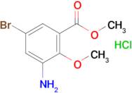 Methyl 3-amino-5-bromo-2-methoxybenzoate hydrochloride