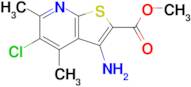 Methyl 3-amino-5-chloro-4,6-dimethylthieno[2,3-b]pyridine-2-carboxylate