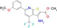 Methyl 3-amino-6-(3-methoxyphenyl)-4-(trifluoromethyl)thieno[2,3-b]pyridine-2-carboxylate