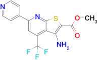 Methyl 3-amino-6-(pyridin-4-yl)-4-(trifluoromethyl)thieno[2,3-b]pyridine-2-carboxylate