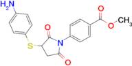 Methyl 4-(3-((4-aminophenyl)thio)-2,5-dioxopyrrolidin-1-yl)benzoate
