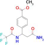 Methyl 4-(3-amino-3-oxo-1-(2,2,2-trifluoroacetamido)propyl)benzoate