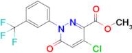Methyl 4-chloro-6-oxo-1-(3-(trifluoromethyl)phenyl)-1,6-dihydropyridazine-3-carboxylate
