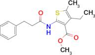 Methyl 4-ethyl-5-methyl-2-(3-phenylpropanamido)thiophene-3-carboxylate