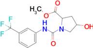 Methyl 4-hydroxy-1-((3-(trifluoromethyl)phenyl)carbamoyl)pyrrolidine-2-carboxylate