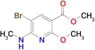 Methyl 5-bromo-2-methoxy-6-(methylamino)nicotinate