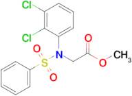 Methyl N-(2,3-dichlorophenyl)-N-(phenylsulfonyl)glycinate