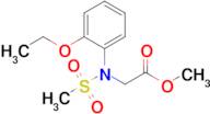 Methyl N-(2-ethoxyphenyl)-N-(methylsulfonyl)glycinate