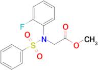 Methyl N-(2-fluorophenyl)-N-(phenylsulfonyl)glycinate