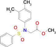 Methyl N-(3,4-dimethylphenyl)-N-(phenylsulfonyl)glycinate