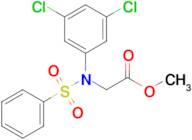 Methyl N-(3,5-dichlorophenyl)-N-(phenylsulfonyl)glycinate