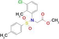 Methyl N-(3-chloro-2-methylphenyl)-N-tosylglycinate