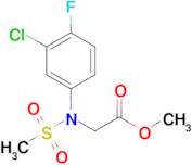 Methyl N-(3-chloro-4-fluorophenyl)-N-(methylsulfonyl)glycinate